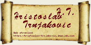 Hristoslav Trnjaković vizit kartica